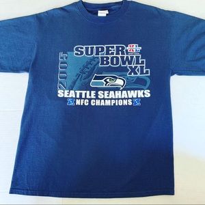 Seattle Seahawks 2005 SB vintage TShirt LG28x20